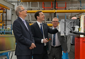 Government Spotlight for UK Crane Builder in George Osborne Visit